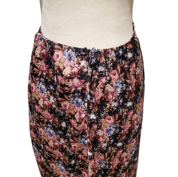 Mable Cut Out Dress Womens Size Large Multi Floral Cowl Neck Backless Maxi Dress - Picture 9 of 16